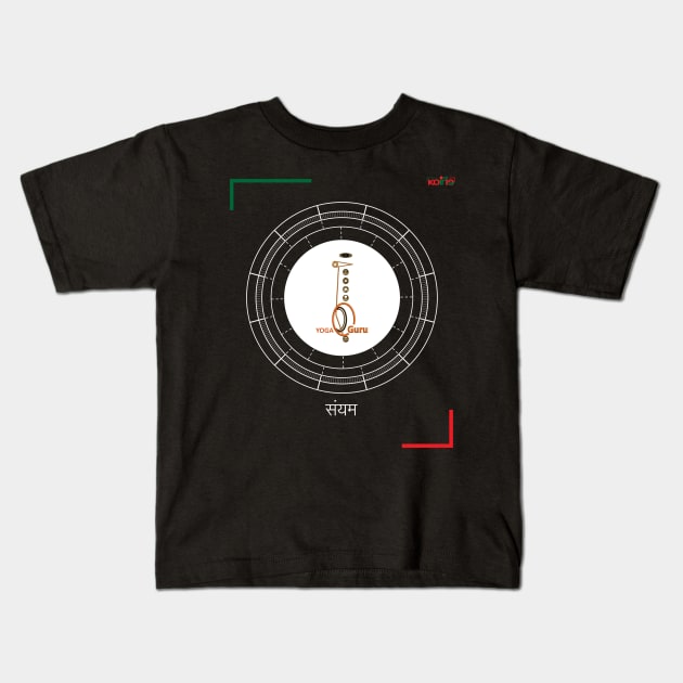 Yoga Mind Kids T-Shirt by Koirie Design Gallery